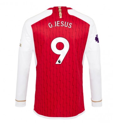 Arsenal Gabriel Jesus #9 Replika Hjemmebanetrøje 2023-24 Langærmet